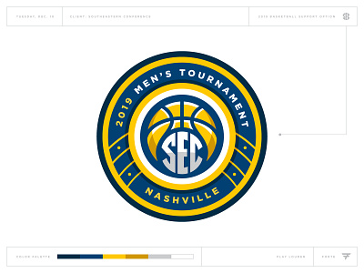 What Could Have Been: SEC Basketball badge basketball brand branding conference crest design fretboard guitar icon illustration logo music nashville sport sports tournament vector