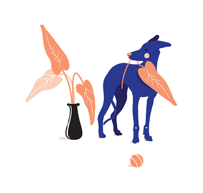 Just a good dog illustration