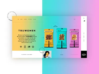 Truwomen - Homepage Website Design Concept 🍪 branding creative design graphic desgin product design typogaphy ui web web design