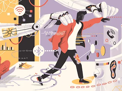 Mr Porter / Fashion of the Future a.i. ai clothing editorial fashion future futuristic illustration robot tech technology