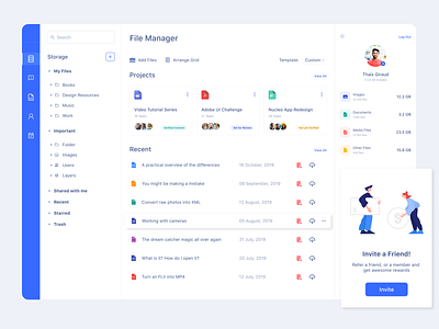 File Explorer 2019 trend agency appdesign clean design ios minimal typography ui ux web webdesign