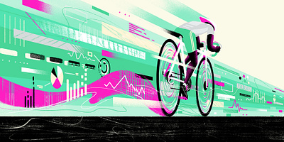 Phantastic Lab / Formula for Speed athletics bicycle bike cycling data data visualization editorial illustration info infographic infographics information race speed sports