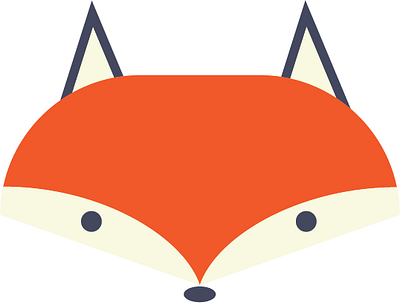 Fox design icon illustration