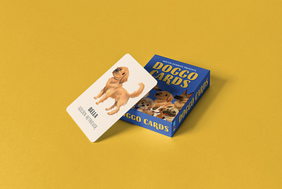 Doggo Cards branding card games cards dog art dog illustration dog logo dog lover dogs game illustration logo packaging