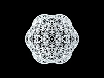 sMESHed Spheres Vol.#3 abstract animation art c4d christmas cinema 4d cinema4d concept deformation experiment frozen mesh object particles rotation snowflake sphere subdivision winter wireframe