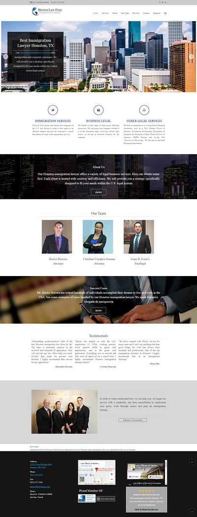 Herrera Law Firm attorney web design digital marketing agency graphic design illustration law firm law firm logo legal logo web design web design agency web design company web development