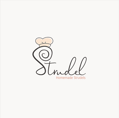 Strudel Logo baker bakery logo brand brand design cake food graphic design homemade logo logo design