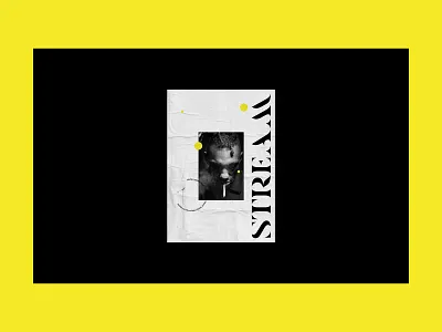 Stream Poster art direction branding design editorial entertainment graphic design music music app music art direction poster