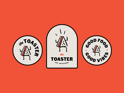 The Toaster brand grilledcheese illustration logo saltspring sandwich sandwichshop thetoaster toaster vancouver