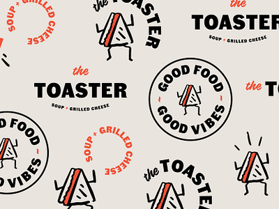 The Toaster Pattern branding britishcolumbia design grilledcheese illustration logo sandwich sandwichshop thetoaster toaster vancouver