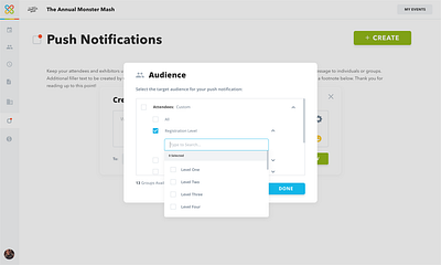 Multi-Select Drop Down with Search custom design dropdown interface messaging search ui ux