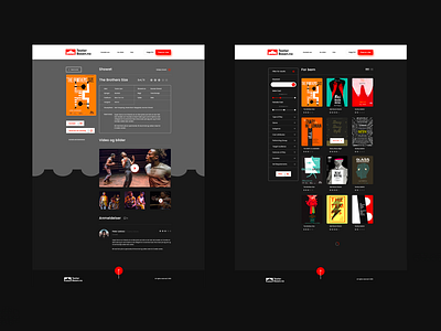 Teater Basen | Subpage art minimal red show spectacles subpage theater webdesign website