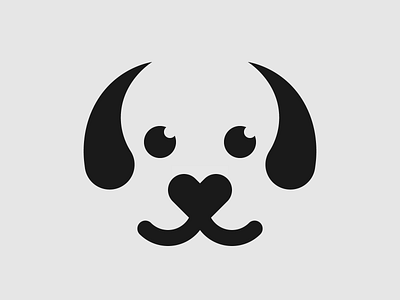 Doggo animal animals art artwork black and white cute design dog dogs geometric geometry graphic art graphic design illustration illustrator logo logo design shapes vector