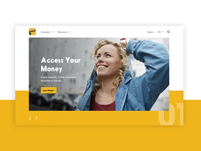 Interac Website Redesign branding ui ux web