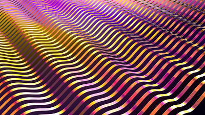 Waves cinema cinema 4d cinema4d golden gradient metal waves