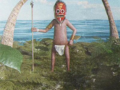 Tropicali 3d 3d illustration cartoon character character design island tribal