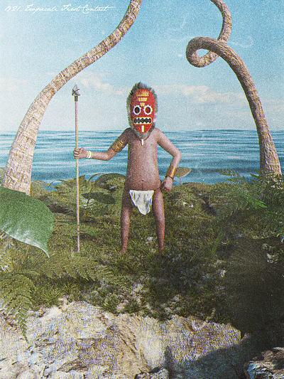 Tropicali 3d 3d illustration cartoon character character design island tribal
