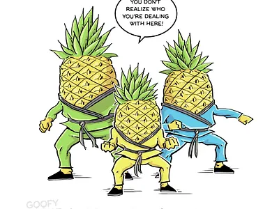 Larry, Barry, and Garry cartoons character design comic art comics illustration photoshop pineapple pineapples pop art wacom