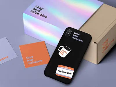 Brand Identity & Packaging - They Boss Collective brand identity design brand identity designer branding business card design cool design inspiration graphicdesign innovative branding modern logo design packagedesign packaging phone case design sticker design