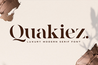 Quakiez - Luxury Modern Serif best fonts branding classic font classy font design display font download font elegant font font font design fonts graphic design graphics lettering serif serif font typeface typefaces typography vintage font