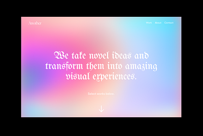 Landing Page clean colorful concept gradient homepage layout ui design website