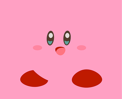 Minimalist Kirby children childrens book cute fan art game art illustration kids illustration kirby