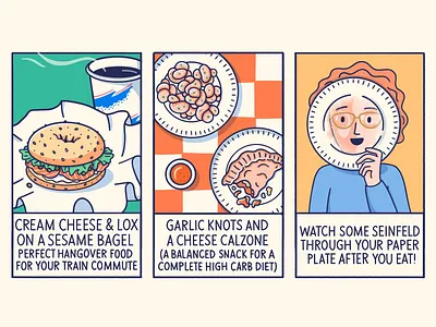 Foods of Long Island bagel comic comics food food illustration funny long island new york silly story storytelling yum