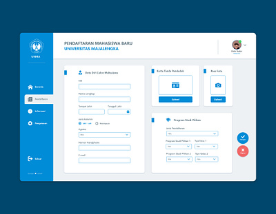 Registration Page Design blue blue and white clean ui dashboad dashboard app form design ui uidesign uxui website