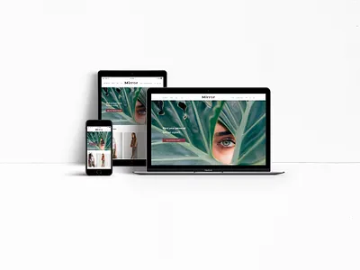 Mirror e-commerce project e commerce graphicdesign responsive design uxui