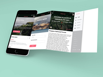 Travel.com ui ux designing