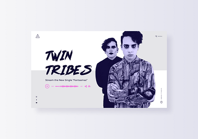 Musician Landing Page blue bright colorful design landing page music musician pink ui design ux design