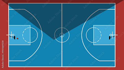 Basketball Court Top View