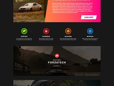 Forza Horizon 4 -- Web festival microsoft videogame web design xbox
