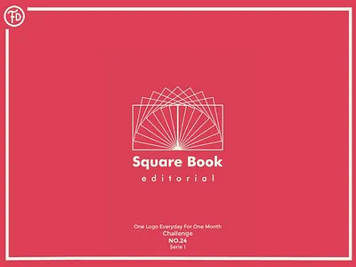 Challenge: One Logo Everyday For One Month - NO.24 book brand branding challenge editorial geometry logo personal proyecto