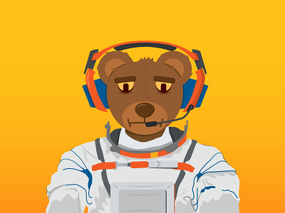 SpaceTeddy adobe branding graphic design illustration vector