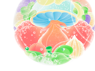 Sphere green leaf light mushroom nature organic plant rain sphere