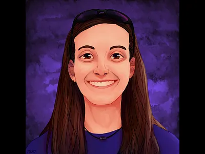 Portrait of a friend digital painting portrait portrait art