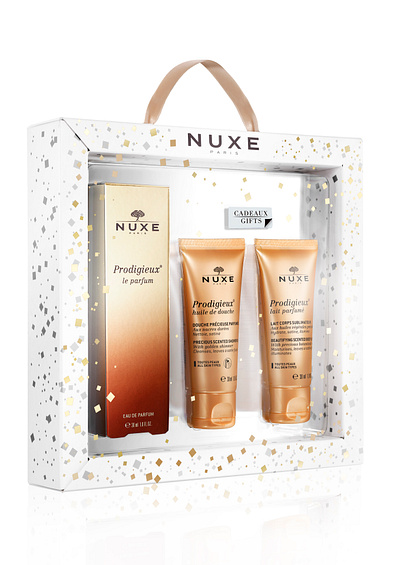 Nuxe - Gift Set Mother's Day art direction artwork beauty branding creative creative design creative direction graphic graphic art graphic design graphic print hot foil metallic ink packaging print design visual identity