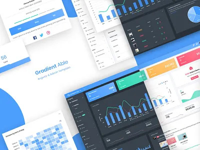 Gradient Able Angular 8 Admin Template admin admin dashboard admin dashboard template admin design admin panel admin template admin theme angular 8 angular admin template angular dashboard angularjs branding dashboard sass ui ui ux design ui ux ui ux design