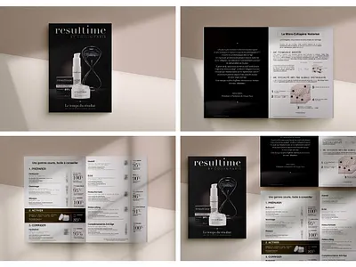 Resultime - Press Release anti ageing art design art direction art direction design artwork beauty branding branding design cosmetics editorial art editorial design editorial layout graphic art graphic design graphic designer press kit press release