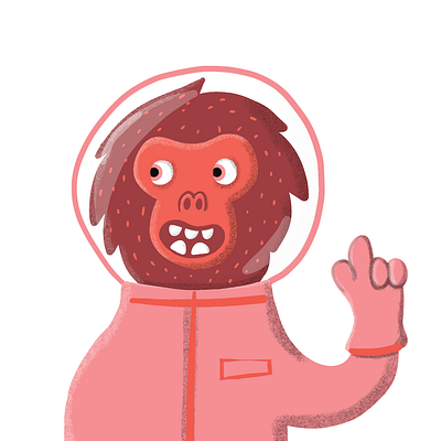 Monkey astronaut cosmomonkey monkey