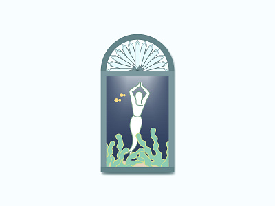 5/6 design dribbble dribbbleweeklywarmup grow illustration mermaid ocean vector vectorart weekly warm up