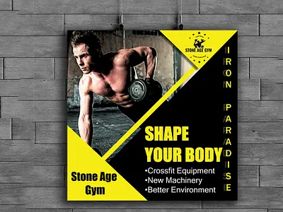 free hanging poster mockup banner design fitness posters fitness posters gym posters gym posters poster design