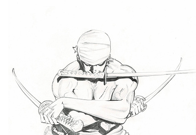 Zoro anime artwork illustration art one piece sketch