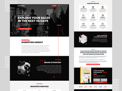 Creative Digital Agency Website Theme. digital agency figmadesign user experience design user interface design web design website concept website design website ui