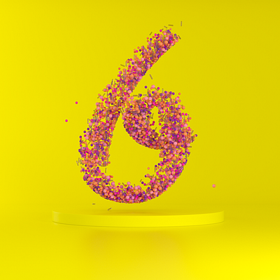 Day 31 - letter Ь 3d design illustration lettering