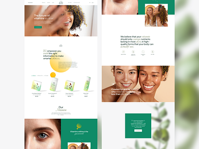 Health Factory beauty design illustration landing minimal photography shop site ui web