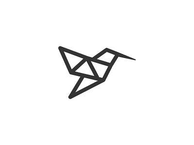 hummingbird logo - used animal bird logo black white bw cartoon dribbble hummingbird hummingbirds invite logo logomark logotype luxury minimal modern negative polygon sophisticated