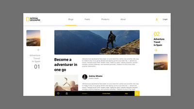 Day 35 - Blog Post app clean dailyui design designer google materialdesign minimal ui ux website