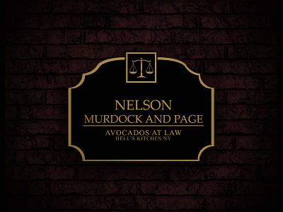 Nelson, Murdock and page, Avocados at law artwork avengers daredevil fan art geek logo logo design logo designer logos marvel marvel comics marvel fanart marvel studios matt murdock mcu murdock rahalarts